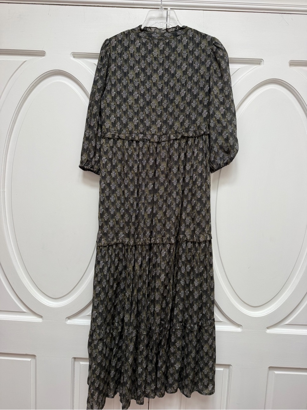 NATURAL LIFE Charcoal Floral Tiered Maxi Dress - Picture 6 of 6